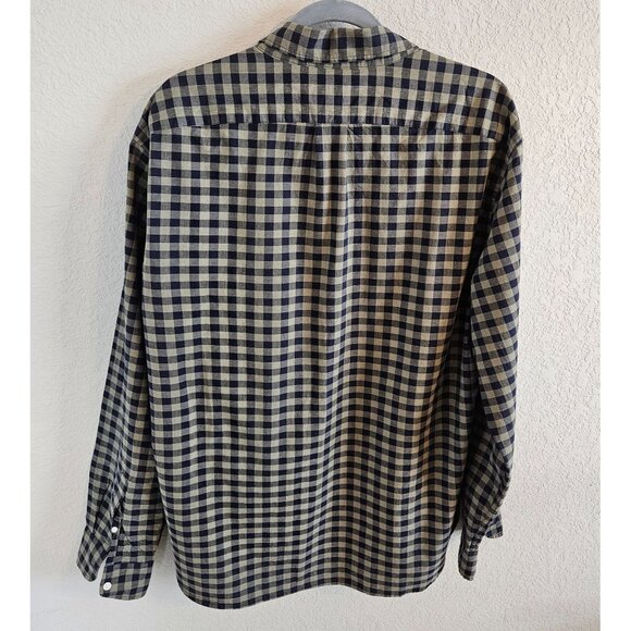 J. Crew Men Size XL Slim Fit Stretch Button Up Shirt Check Retro Organic Cotton - Picture 2 of 9